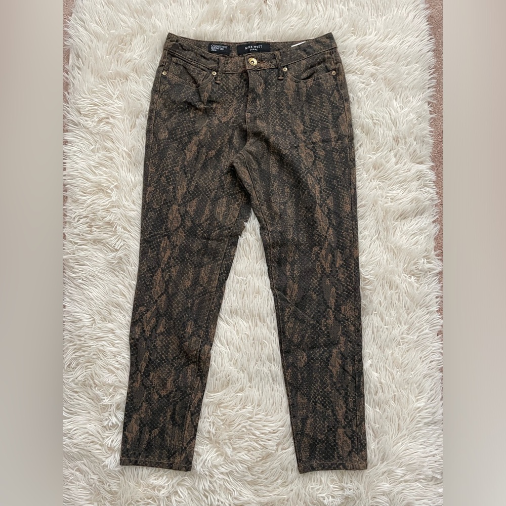 Nine West python jeans. 6/28 ankle length.